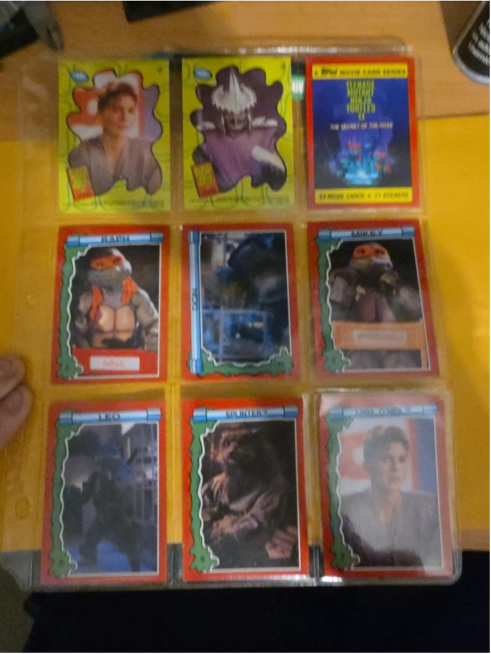 1991 Topps TMNT II Secret of the Ooze Trading Cards Lot Ninja Turtles